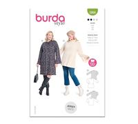 Burda Style Sewing Pattern B5866 - Patrón de costura para vestidos y camisetas de mujer