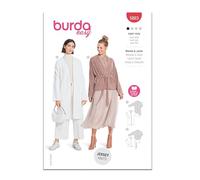 Burda Style Sewing Pattern B5883 - Patrón de costura para chaqueta y abrigo para mujer