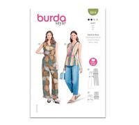 Burda Style Sewing Pattern B5914 - Patrón de costura para mono y camiseta para mujer