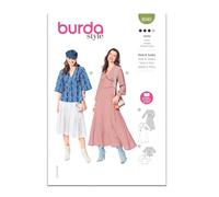 Burda Style Sewing Pattern B6040 - Patrón de costura para vestido y blusa para mujer
