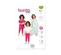 Burda Style Sewing Pattern B9218 - Patrón de costura para ropa de dormir infantil