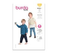 Burda Style Sewing Pattern B9248 - Patrón de costura para camisa, chaleco y chaleco infantil