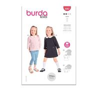 Burda Style Sewing Pattern B9262 - Patrón de costura para vestido infantil