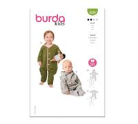BURDA X09235Burda - Paquete de patrones de costura para bebé, código de diseño B9235, tallas 1M-3 (56-98)