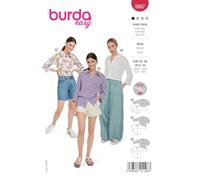 burdastyle 5887 - Patrón de costura para confeccionar blusas en diferentes longitudes para coser tú mismo, tallas 34-48