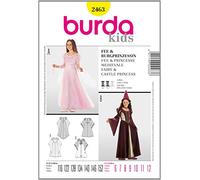burdastyle Patrón Burda 2463 Histórica Hada, Princesa Medieval