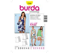 burdastyle Patrón Burda 7390 Joven Vestido y túnica