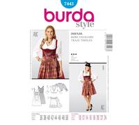 Patrón Burda 7443 Vestido
