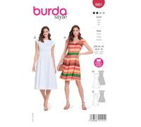 burdastyle Patrón de costura 5901 - Patrones de costura para vestidos románticos para mujer, tallas 34-44, nivel de costura ligero