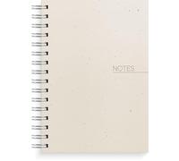 Burde Notizbuch A5 beige: Spiral-Notizbuch