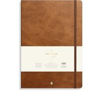 Burde Notizbuch Deluxe B5 braun: Liniert, Gummiband-Verschluß.