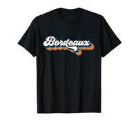 Burdeos Ciudad Vintage Design - Cool Old School Estilo Retro Camiseta