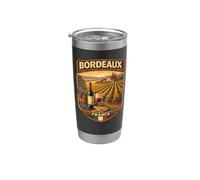 Burdeos Francia Souvenir Burdeos Regalo Viaje a Francia Vaso térmico de acero inoxidable de doble pared