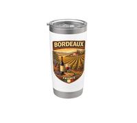 Burdeos Francia Souvenir Burdeos Regalo Viaje a Francia Vaso térmico de acero inoxidable de doble pared