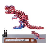 Bureau Dinosaurs Figurine, Figuritas de los Personajes de los Dinosaurios | de Dinosaurios esqueléticos articulados 3D, autoportantes para los Amantes Dinosaurio Impreso en 3D de Dios para tu