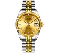BUREI Reloj Elegante Casual de Hombres Caballeros de Cuerda automática Reloj mecánico con Cristal de Zafiro Fecha y Calendario