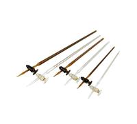 Buretas de vidrio, Bureta de vidrio clase A con llave paso PTFE for valoración 10 ml 25 50 multicolor(Brown PTFE 25ML)