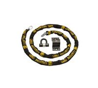 Burg-Wachter 3M Sold Secure Gold - Kit de cadena de bicicleta, candado y anclaje a tierra, color negro