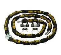 Burg-Wachter Duo Kit Sold Secure Diamond & Gold 10 mm Keyed Igual Chain Twin Pack, Negro, 2 M