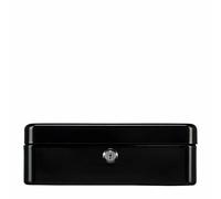 Burg Wächter Caja de caudales Money 5025 – cerradura con llave, bandeja, chapa acero, Negro