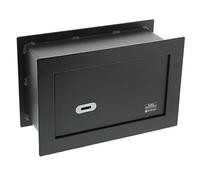 BURG-WÄCHTER Caja fuerte con llave, Point Safe, Empotrable, 4,5 l, 9,4 kg, PW 2 S, Negro