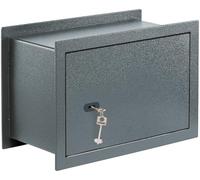 BURG-WÄCHTER Caja fuerte de pared con llave, 16,5 L, 15,3 kg, Pure Safe PSW 130 K, antracita, exterior: 313 x 445 x 195 (alto x ancho x profundidad)