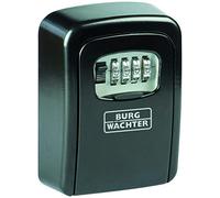 BURG-WÄCHTER Caja fuerte para llaves con código numérico de 4 dígitos para exterior e interior, Segura, Montaje de pared, Key Safe 30 SB, Negro