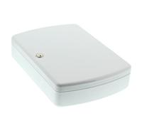 Burg-Wächter - Caja para llaves con llave (35 ganchos, chapa de acero, 35 W), color blanco