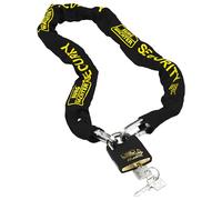 BURG-WÄCHTER Candado cadena de eslabones cuadrados, Juego con cerrojo, Cadena para bicicleta, Moto, Patinete eléctrico, Muebles de jardín, SKM 8/90, Negro, 90 cm