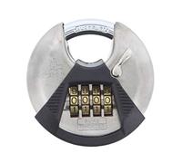 Burg-Wächter candado con grillete redondo, candado con código numérico, 10 mm de grosor, cuerpo de acero inoxidable, protección contra pellizcos, Circle 23 C 70, 39901