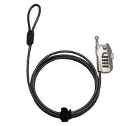 Burg-WÄCHTER Candado de Cable con combinación 720 200 Snap+Lock, Longitud: 200, Negro