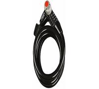 Burg-Wächter Candado para bicicleta con candado de combinación iluminado, candado en espiral 230 180 L con soporte, dispositivo antirrobo,180 cm de largo, Ø 12 mm, clasificado por color