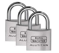 BURG-WÄCHTER Candados, Trio 770 40 SB, 3 Llaves, Grosor del Arco: 6,5 mm, 4 Llaves