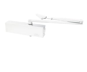 BURG-WÄCHTER Cierrapuertas para puertas interiores de una sola hoja, reversible, hidráulico, ajustable, ancho de puerta hasta 125 cm, peso hasta 100 kg, TS 2500 W, color blanco