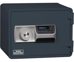 BURG-WÄCHTER, Feuerschutztresor mit elektronischem Zahlenschloss, feuerfester Dokumentensafe, FP 44 E, 14,3 l, 25,0 kg, Stahl, Anthrazit