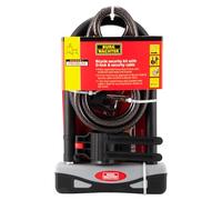 Burg-Wächter Gold Sold Secure Bicycle D Lock y cable de seguridad de 1,2 m, talla única, negro