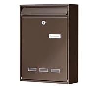 Burg-Wächter KÖLN 872 BR Buzón, marrón, Einwurf: 225 x 35 (A4)