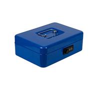 Burg-Wächter Money Code 5025 - Caja de caudales con cerradura de combinación e inserto para dinero duro, chapa de acero, color azul