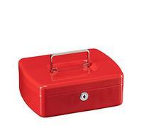 BURG-WÄCHTER Office Line, 2167 W, Caja de caudales con ranura para monedas, Incl. 2 llaves, Acero, Dimensiones: AN 202 x FO 157 x AL 75, Color: Rojo
