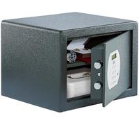 Burg-WÄCHTER Pure-Safe PS 120 E - Caja fuerte para muebles con cerradura de combinación electrónica, incluye estante, fijación a la pared y al suelo, 20,6 L, 12,8 kg, color gris