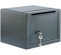 BURG-WÄCHTER Pure-Safe PS 120 K EWS - Caja fuerte para muebles con llave, incluye balda y ranura, para montaje en pared y suelo, 20,6 L, 12,7 kg, Pure-Safe PS 120 K EWS, color gris