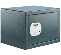 Burg-WÄCHTER Pure-Safe PS 130 E - Caja fuerte para muebles (40,3 L, 19,2 kg, cerradura de combinación electrónica, incluye estante para fijación a la pared y al suelo), color gris