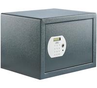 BURG-WÄCHTER Pure-Safe PS 130 E FP - Caja fuerte para muebles (40,3 L, 19,2 kg, incluye estante, fijación a la pared y al suelo), color gris