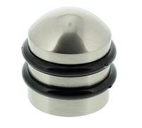 BURG-WÄCHTER Tope para puertas TSB 2235 Ni SB, Cuerpo de aluminio, Material de fijación incluido, 37 mm, Lacado con aspecto de acero inoxidable