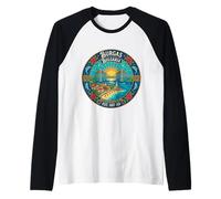 Burgas, Bulgaria, Viaje de IDA y Vuelta, Regalo de Recuerdo a la Ciudad Camiseta Manga Raglan