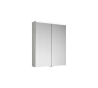 burgbad Eqio armario con espejo con luz LED superior, 2 puertas, 650x800x170mm, SPGS065F2009, Cuerpo: Blanco brillo intenso