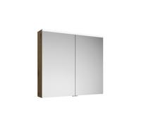 burgbad Eqio armario con espejo con luz LED superior, 2 puertas, 900x800x170mm, SPGS090F5662, Cuerpo: Decoración urbana en roble