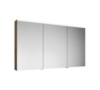 burgbad Eqio armario con espejos con luz LED superior, 3 puertas, bisagra central derecha, 1400x800x170mm, SPGS140RF5662, Cuerpo: Decoración urbana en roble