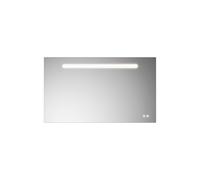 burgbad Eqio espejo iluminado con iluminación LED, 1 interruptor sensor, soporte para teléfono móvil, 1200x30x700mm, SIIX120PN258