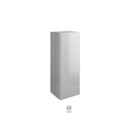 burgbad Iveo Armario de media altura UHHX035, con bisagra a la izquierda, 1 puerta, anchura: 350mm, UHHX035LF2748G0161, Color: Castaño Decoración Trufa / Castaño Decoración Trufa, empuñadura vertical